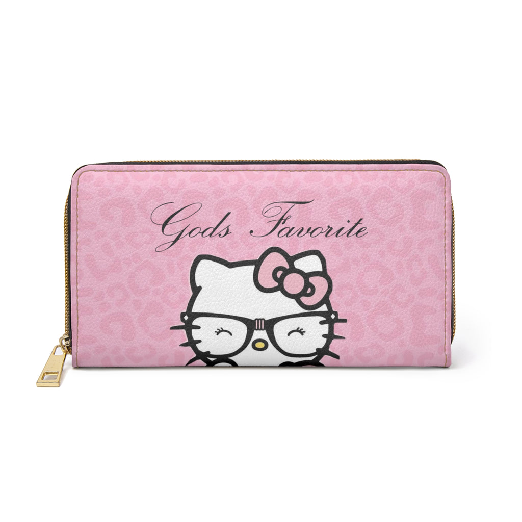 Pink "God's Favorite" Zipper Wallet