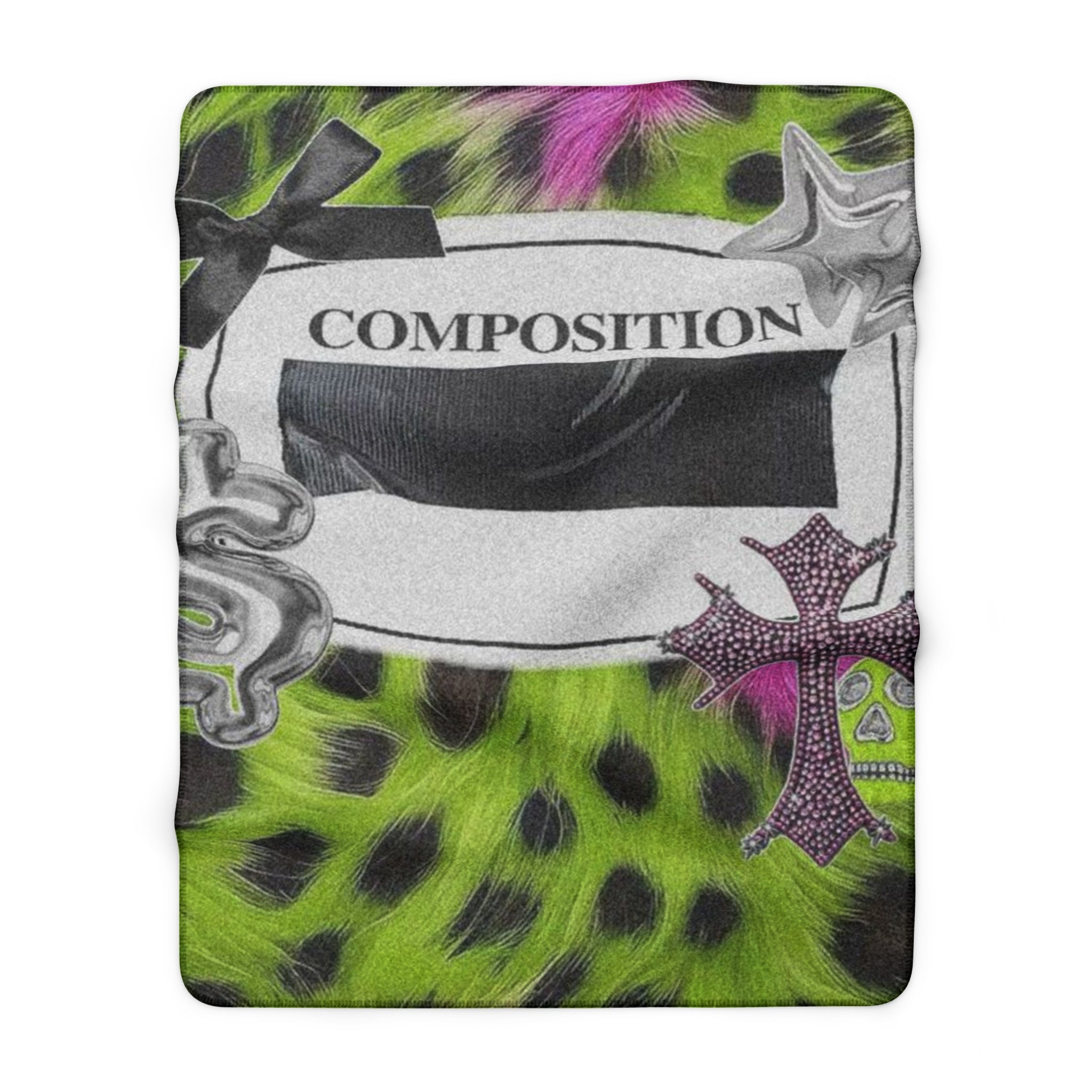 Blanket: Composition Sherpa Fleece