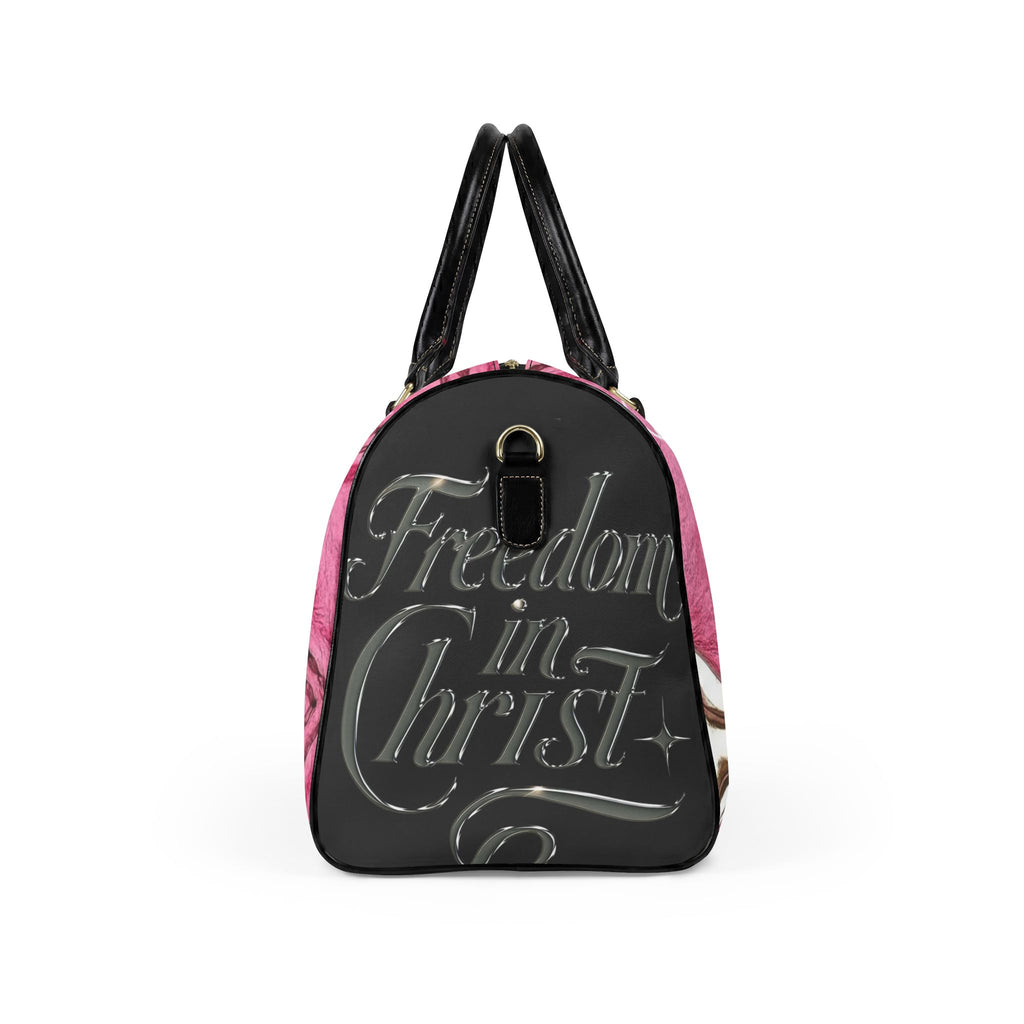 Pink Cross Leather Duffle