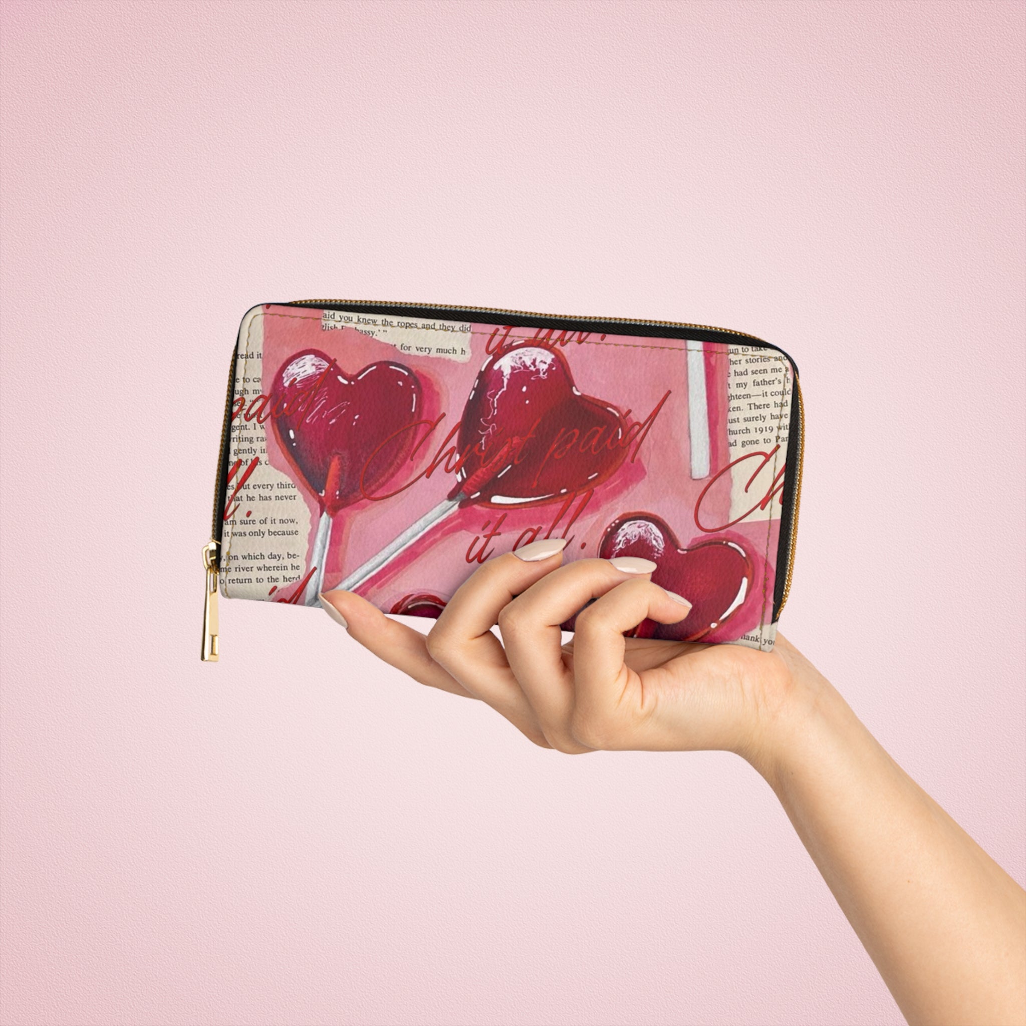 Wallet: "Christ Paid It All" Zipper