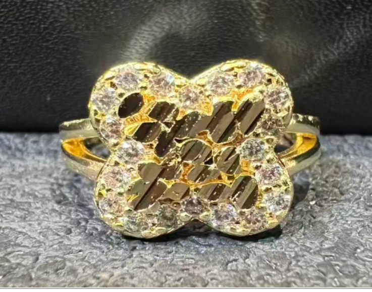 Diamond Flower Ring