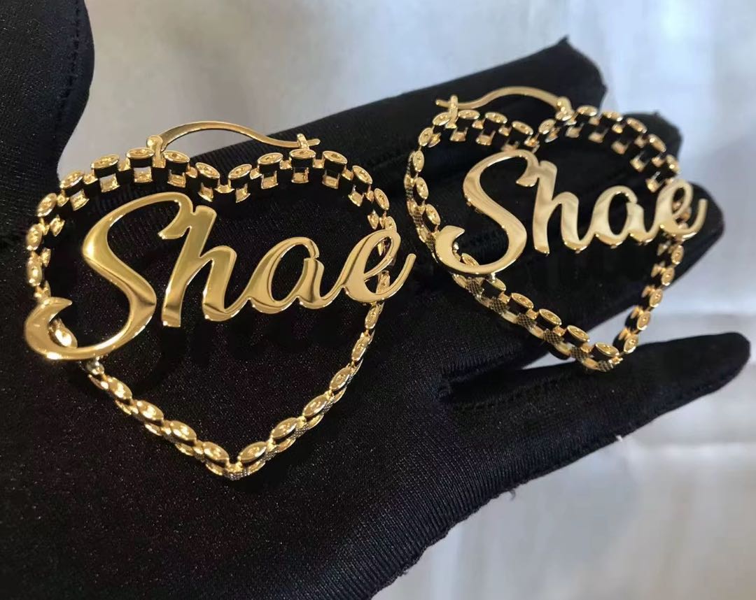 Custom Heart Hoops