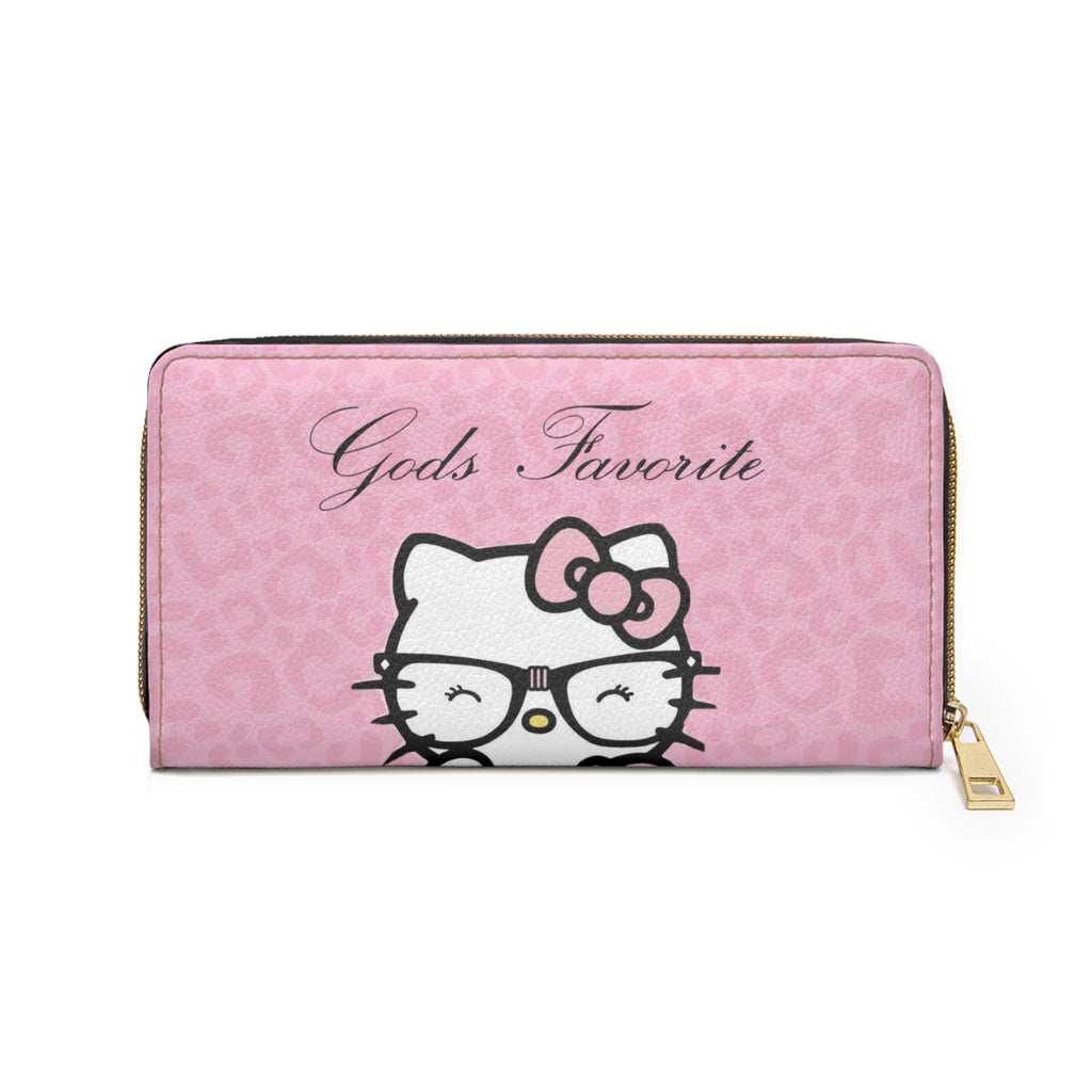 Pink "God's Favorite" Zipper Wallet