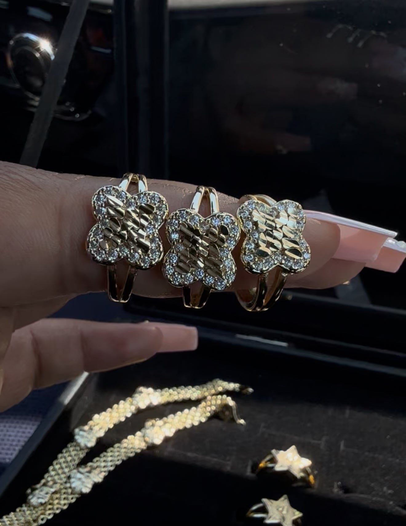 Diamond Flower Ring
