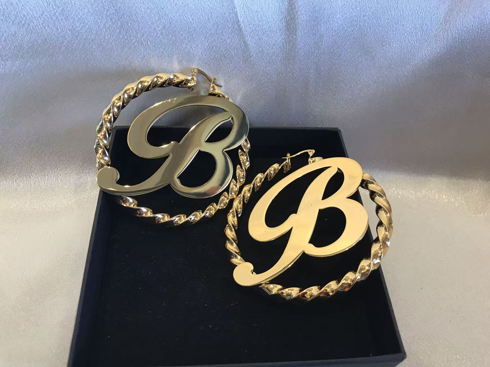 Custom Initial Hoops