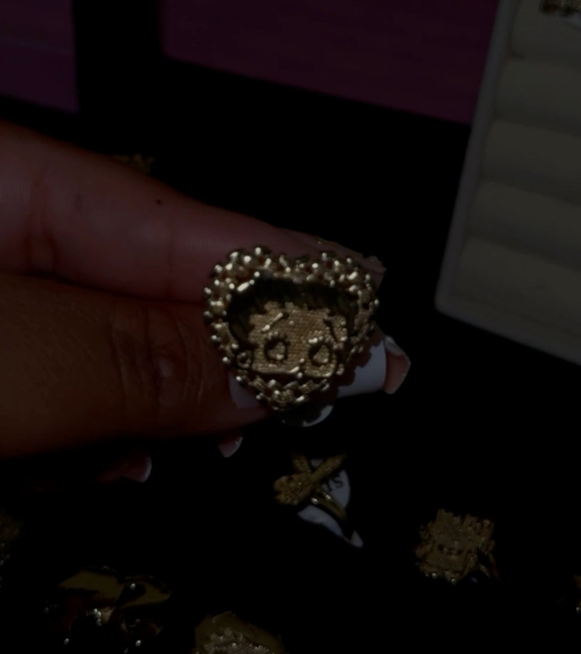 Character Ring w/ Heart