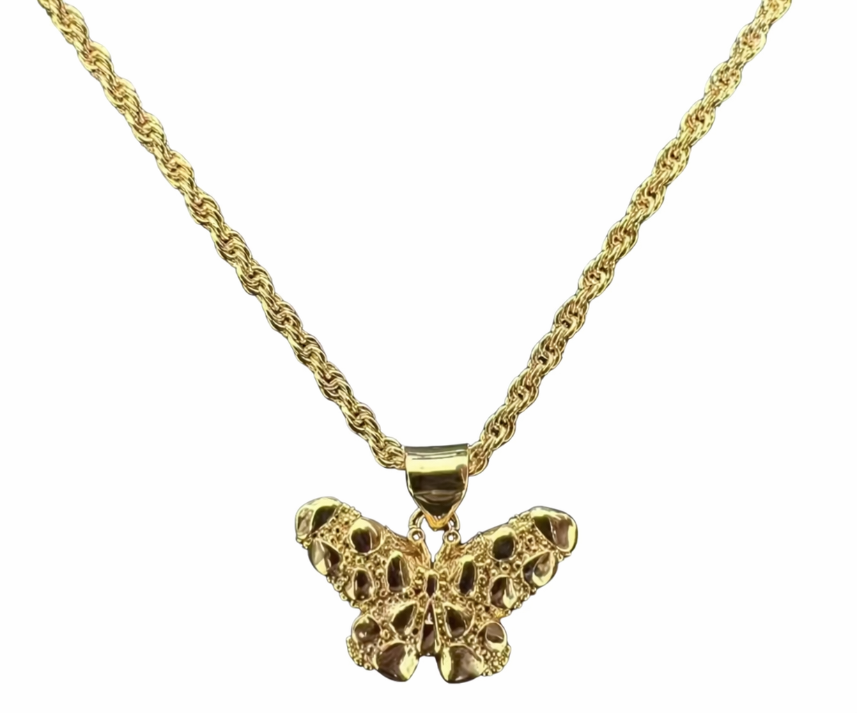Necklace: Butterfly Nugget
