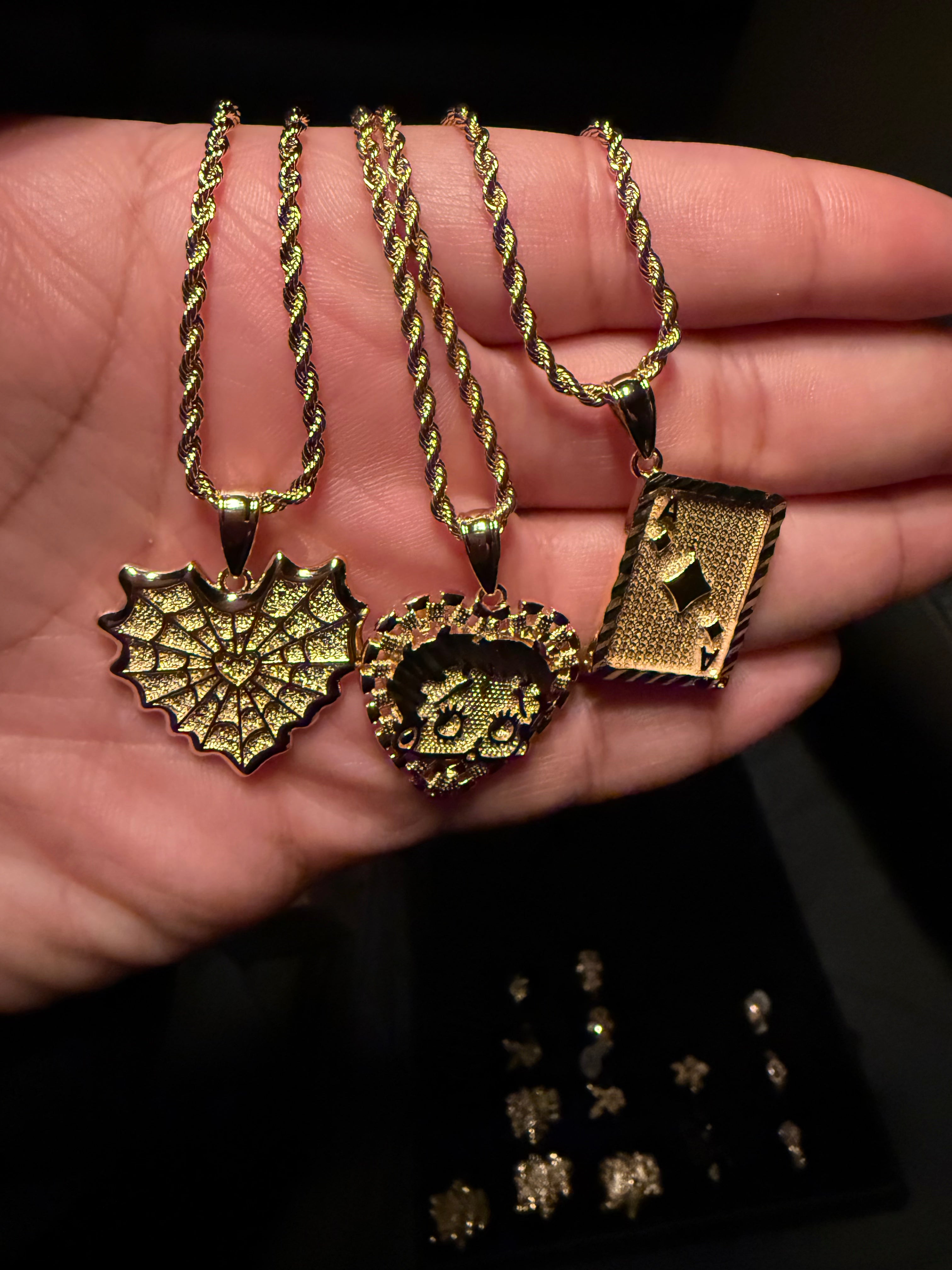 Spider Web Heart Necklace