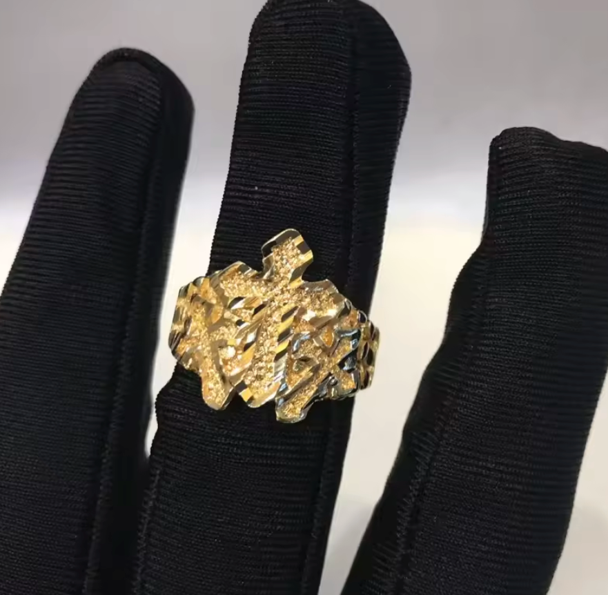 Ring: Triple Gold Cross