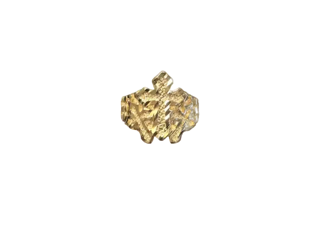 Ring: Triple Gold Cross