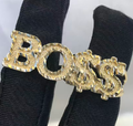 "BO$$" Double-Finger Ring